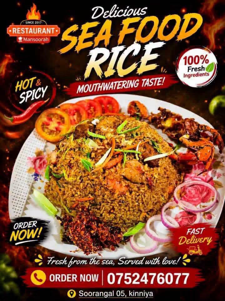 Restaurant Mansoorah poster for seafood rice